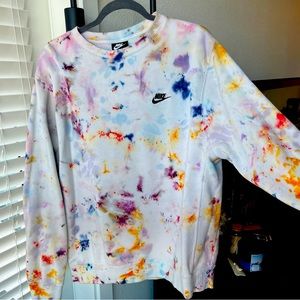 Nike Crew Neck Tie Dye Sweatshirt